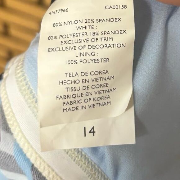 Nike Blue Swimsuit Top Size 14 - Picture 9 of 10